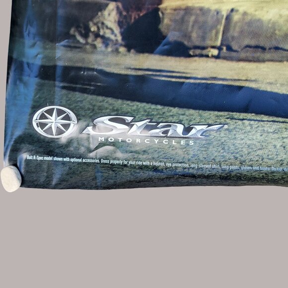 Yamaha Star Motorcycle Bolt R-Spec Vinyl Banner Dealer Garage Shop Sign 8'x4' - Picture 5 of 16